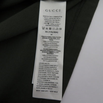 GUCCI | グッチ エンブロイダリー コットンジャージー Tシャツ 半袖Ｔシャツ 798115XJG543217 カーキ サイズ：XS【瀬戸大橋店】