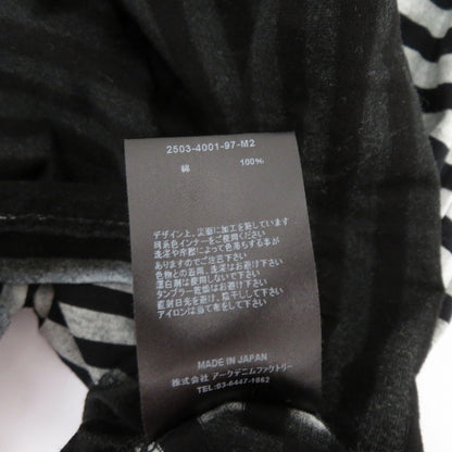 MINEDENIM | マインデニム Seepage Border Crewneck T-SH 半袖Ｔシャツ Seepage Border Crewneck Tシャツ グレー サイズ：M【瀬戸大橋店】