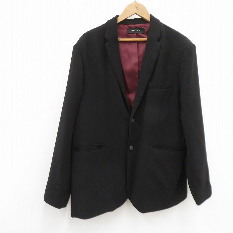 MLVINCE EASY TAILORED JACKET テーラードジャケット ブラック サイズ：L【瀬戸大橋店】
