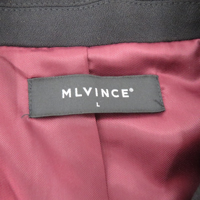 MLVINCE EASY TAILORED JACKET テーラードジャケット ブラック サイズ：L【瀬戸大橋店】