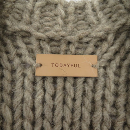 TODAYFUL | トゥデイフル Cable HandKnit Cardigan カーディガン 11820518 グレー サイズ：36【瀬戸大橋店】