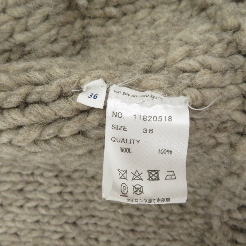 TODAYFUL | トゥデイフル Cable HandKnit Cardigan カーディガン 11820518 グレー サイズ：36【瀬戸大橋店】