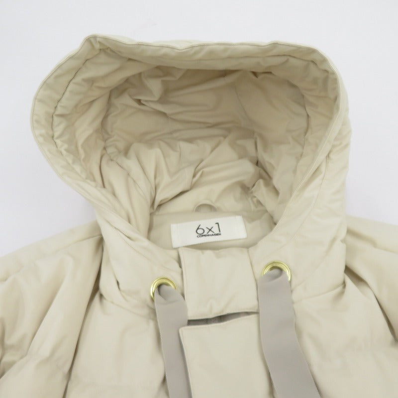6x1 COPENHAGEN COCOON DOWN JACKET ダウンジャケット S06-02-007/参考価格\99,000- ホワイト サイズ：1【瀬戸大橋店】