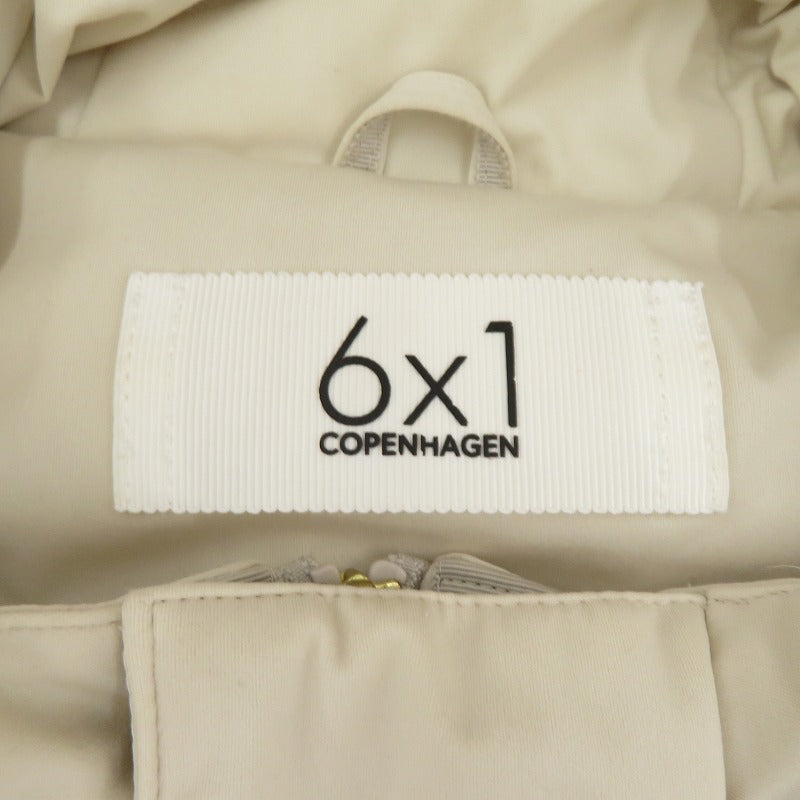 6x1 COPENHAGEN COCOON DOWN JACKET ダウンジャケット S06-02-007/参考価格\99,000- ホワイト サイズ：1【瀬戸大橋店】