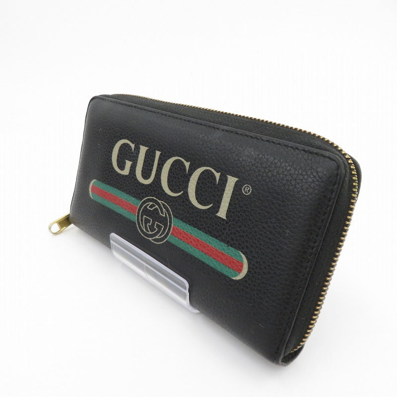 GUCCI | グッチ ヴィンテージ ロゴ 長財布 496317・1147 ブラック【瀬戸大橋店】