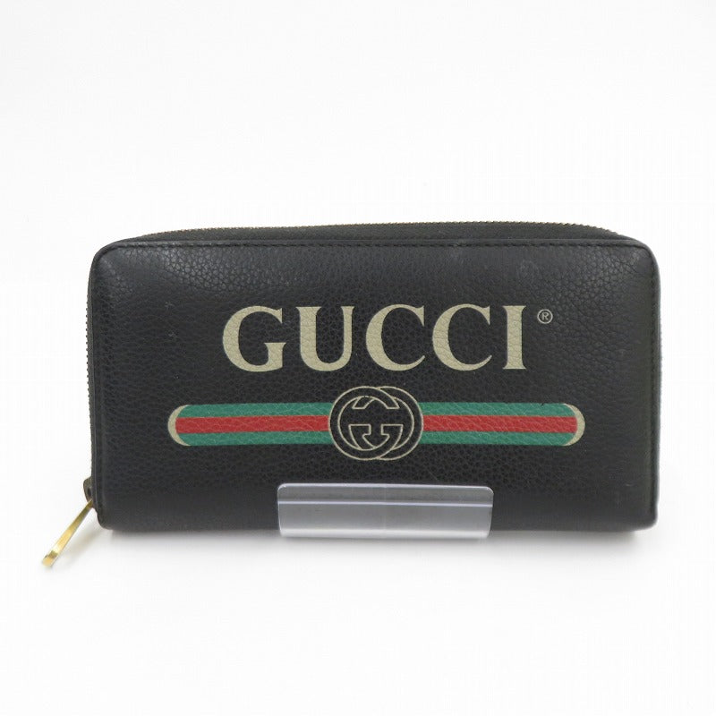 GUCCI | グッチ ヴィンテージ ロゴ 長財布 496317・1147 ブラック【瀬戸大橋店】