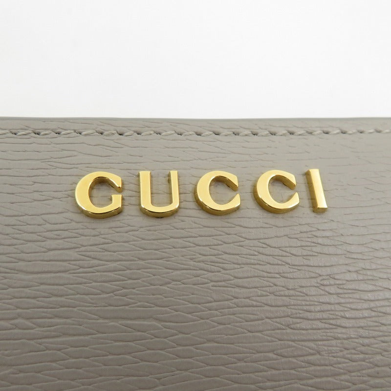 GUCCI | グッチ スクリプト カードケース ウォレット 二つ折り財布 772640・2149 グレー【瀬戸大橋店】