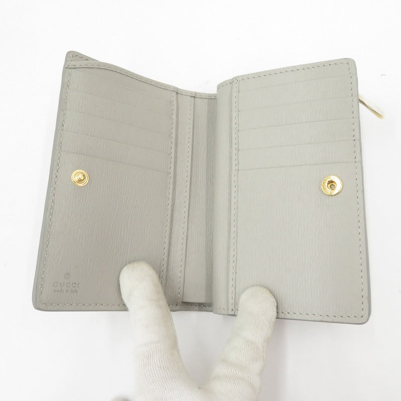 GUCCI | グッチ スクリプト カードケース ウォレット 二つ折り財布 772640・2149 グレー【瀬戸大橋店】