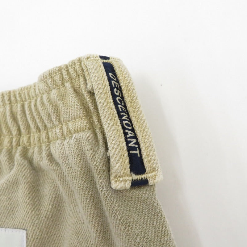 DESCENDANT | ディセンダント MULE / TWILL SHORTS PIGMENT DYE ショートパンツ 241WVDS-PTM07 ベージュ サイズ：2【瀬戸大橋店】