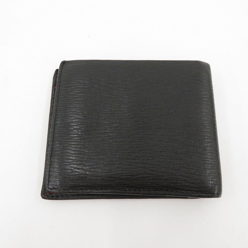 Salvatore Ferragamo | サルヴァトーレフェラガモ ガンチーニ 二つ折り財布 JL-66 A065 ブラック【瀬戸大橋店】