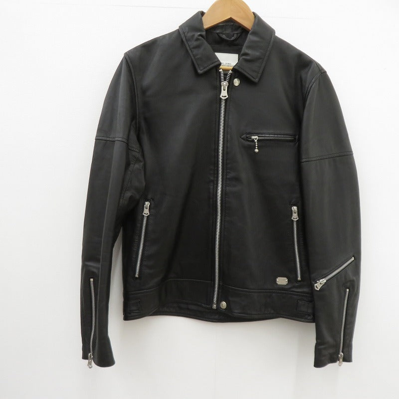 CRIMIE | クライミー LAMB LEATHER SINGLE RIDERS JACKET レザー CR1-02B5-JK06 ブラック サイズ：S【瀬戸大橋店】