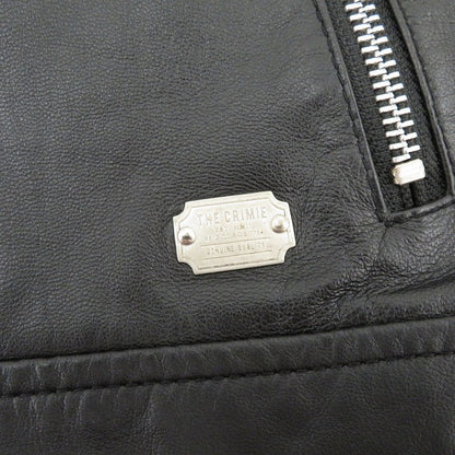 CRIMIE | クライミー LAMB LEATHER SINGLE RIDERS JACKET レザー CR1-02B5-JK06 ブラック サイズ：S【瀬戸大橋店】