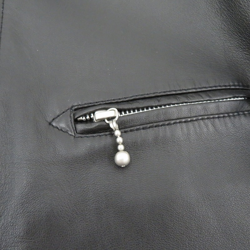 CRIMIE | クライミー LAMB LEATHER SINGLE RIDERS JACKET レザー CR1-02B5-JK06 ブラック サイズ：S【瀬戸大橋店】