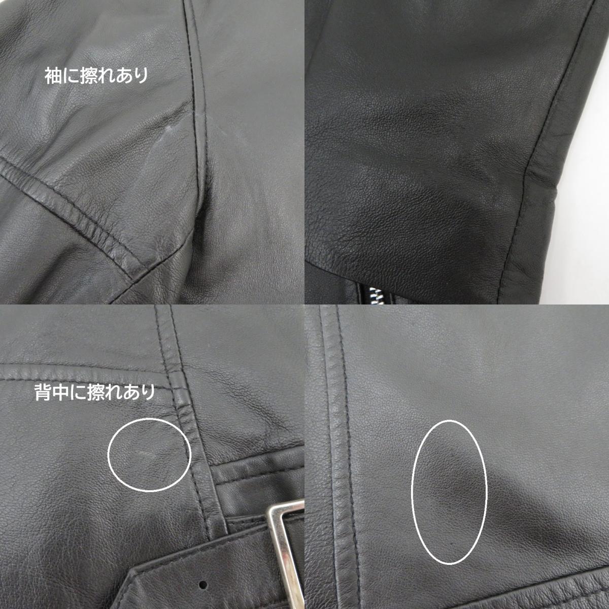 CRIMIE | クライミー LAMB LEATHER SINGLE RIDERS JACKET レザー CR1-02B5-JK06 ブラック サイズ：S【瀬戸大橋店】