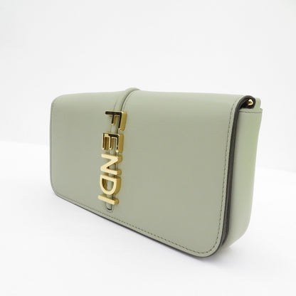 FENDI | フェンディ フェンディグラフィ 財布ショルダー ショルダーバッグ 8BS076 A5DY ライトグリーン【瀬戸大橋店】