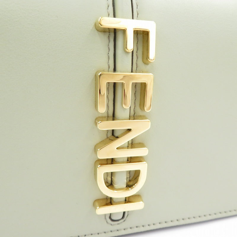 FENDI | フェンディ フェンディグラフィ 財布ショルダー ショルダーバッグ 8BS076 A5DY ライトグリーン【瀬戸大橋店】