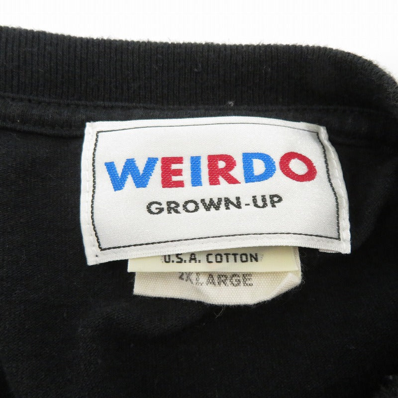 GLAD HAND | グラッドハンド GLAD HAND WEIRDO EATER - L/S T-SHIRTS 長袖Ｔシャツ WRD-23-AW-16 サイズ:2XL ブラック【瀬戸大橋店】