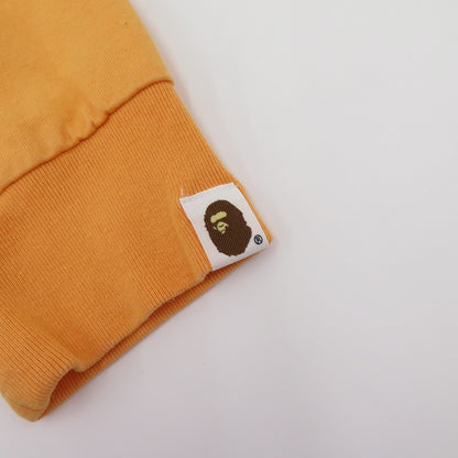 A BATHING APE | アベイシングエイプ ワンポケット刺繍L/S TEE 長袖Ｔシャツ 001LTE801003X オレンジ サイズ：L【瀬戸大橋店】