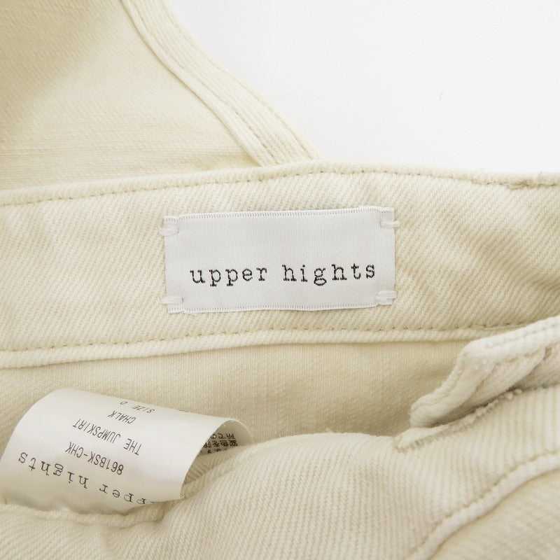 upper hights | アッパーハイツ ワンピース 861BSK-CHK サイズ:0 ホワイト【瀬戸大橋店】