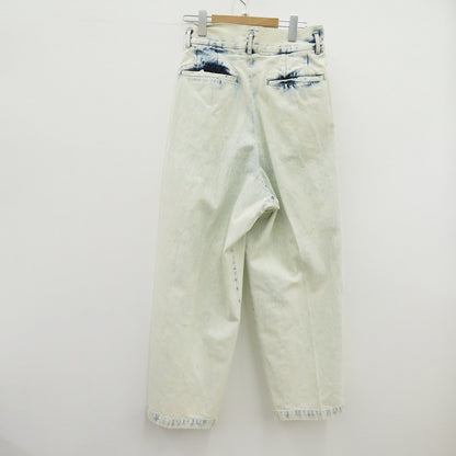 AIVER 加工バギーデニムスラックス デニムパンツ ACBLC0723003 ホワイト サイズ：S【瀬戸大橋店】