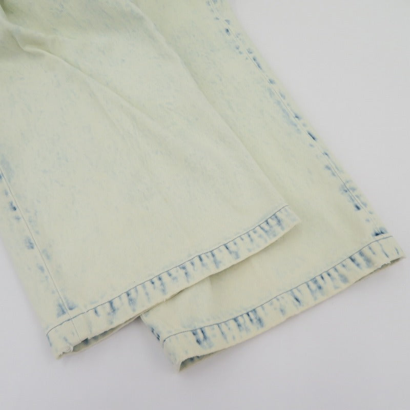 AIVER 加工バギーデニムスラックス デニムパンツ ACBLC0723003 ホワイト サイズ：S【瀬戸大橋店】