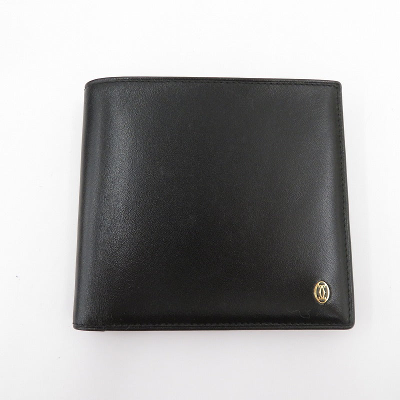 CARTIER | カルティエ パシャ ドゥ カルティエ 二つ折り財布 L3000128 ブラック【瀬戸大橋店】