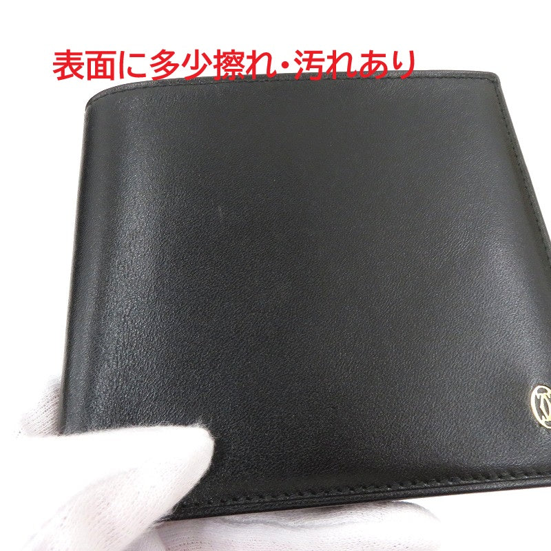 CARTIER | カルティエ パシャ ドゥ カルティエ 二つ折り財布 L3000128 ブラック【瀬戸大橋店】