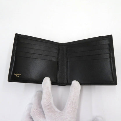 CARTIER | カルティエ パシャ ドゥ カルティエ 二つ折り財布 L3000128 ブラック【瀬戸大橋店】
