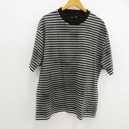 MINEDENIM | マインデニム Seepage Border Crewneck T-SH 半袖Ｔシャツ 2503-4001-97-L2 ブラック サイズ：L【瀬戸大橋店】