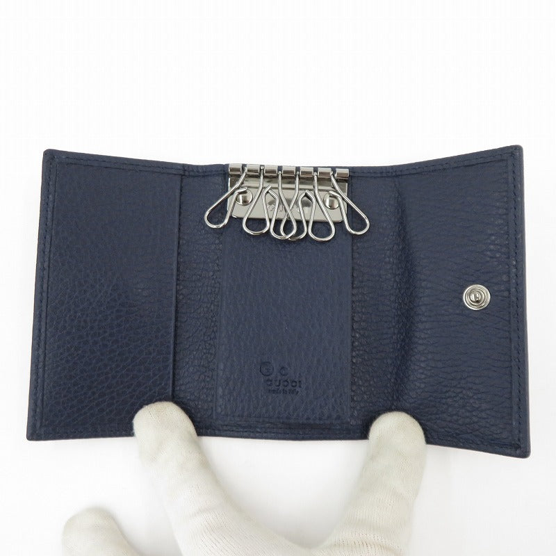 GUCCI | グッチ キーケース 260989・4276 【ネット在庫】 ネイビー【瀬戸大橋店】