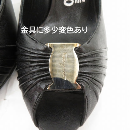 Salvatore Ferragamo | サルヴァトーレフェラガモ TIBERIA パンプス 0345880 サイズ:UK6(約24.5cm) ブラック 24.5cm【瀬戸大橋店】