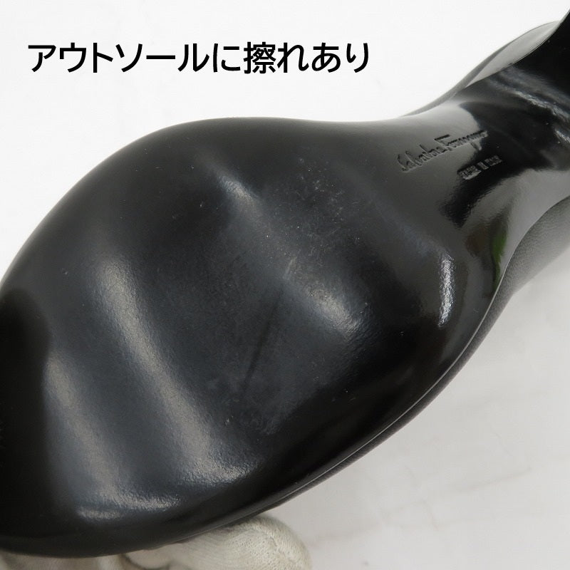 Salvatore Ferragamo | サルヴァトーレフェラガモ TIBERIA パンプス 0345880 サイズ:UK6(約24.5cm) ブラック 24.5cm【瀬戸大橋店】