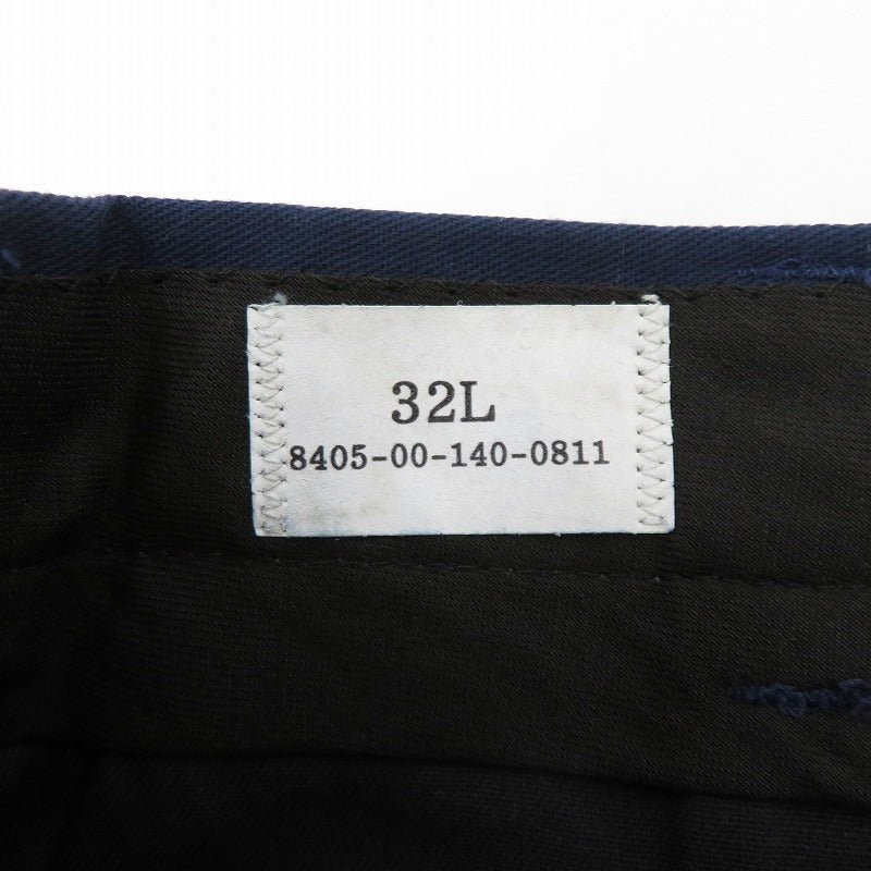 MILITARY衣料 | ミリタリーイリョウ US.NAVY Utility Pants パンツ 8405-80-140-0811 ネイビー サイズ：32【瀬戸大橋店】