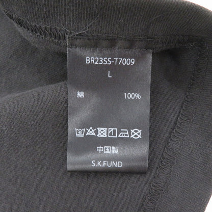 BREATH クラックプリント 半袖Ｔシャツ BR23SS-T7009 ブラック サイズ：L【瀬戸大橋店】