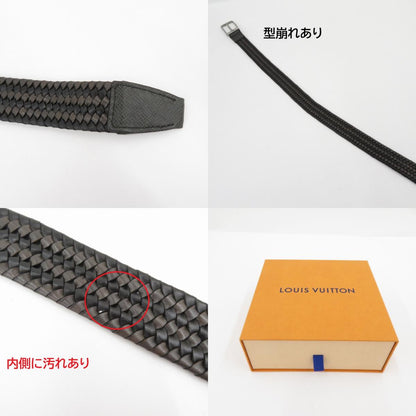 LOUIS VUITTON | ルイ・ヴィトン サンチュール・ポンヌフ ブレイデッド ベルト M0377 ブラック【瀬戸大橋店】