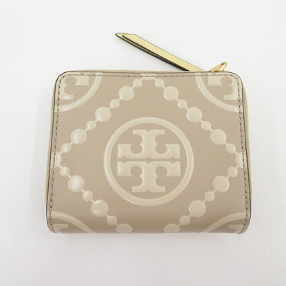 Tory Burch | トリーバーチ Tモノグラム コントラスト エンボス ウォレット 二つ折り財布 146179 020 ベージュ系【瀬戸大橋店】