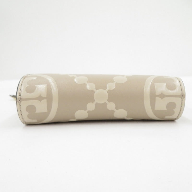Tory Burch | トリーバーチ Tモノグラム コントラスト エンボス ウォレット 二つ折り財布 146179 020 ベージュ系【瀬戸大橋店】