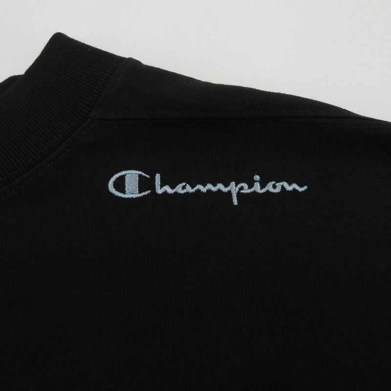 N.HOOLYWOOD | エヌハリウッド × Champion CREWNECK T 半袖Ｔシャツ C8-B360 ブラック サイズ：L【瀬戸大橋店】