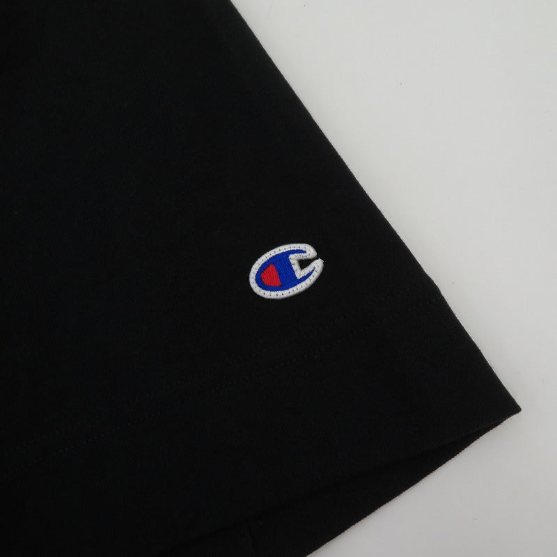 N.HOOLYWOOD | エヌハリウッド × Champion CREWNECK T 半袖Ｔシャツ C8-B360 ブラック サイズ：L【瀬戸大橋店】