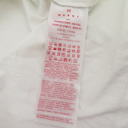 MARNI | マルニ クルーネックロングTシャツ 長袖Ｔシャツ HUMU0274P0 USCV52 ホワイト サイズ：48【瀬戸大橋店】