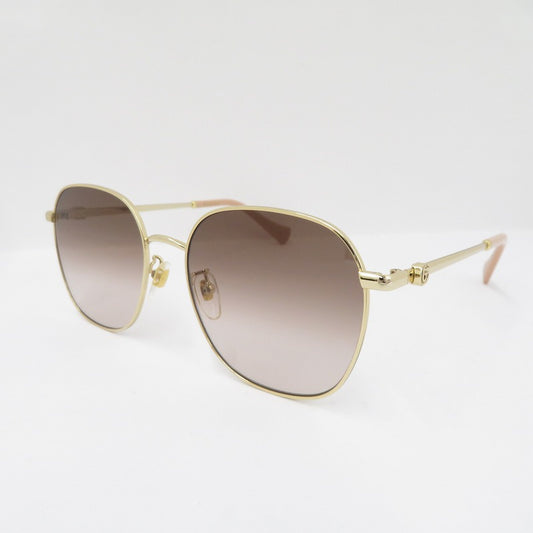 GUCCI | グッチ サングラス GG1142SA-002 サイズ：56□18-145 ゴールド【瀬戸大橋店】