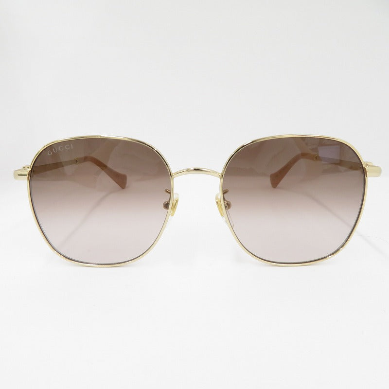 GUCCI | グッチ サングラス GG1142SA-002 サイズ：56□18-145 ゴールド【瀬戸大橋店】