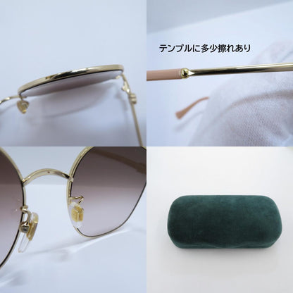 GUCCI | グッチ サングラス GG1142SA-002 サイズ：56□18-145 ゴールド【瀬戸大橋店】