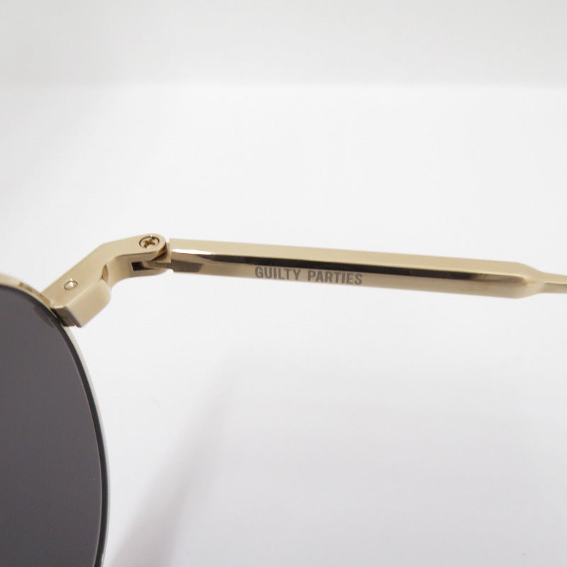 WACKOMARIA | ワコマリア NATIVE SONS / GLASSES(TYPE-2) サングラス NATIVESONS-WM-EW16 サイズ：46.3□19.6 144 ゴールド【瀬戸大橋店】