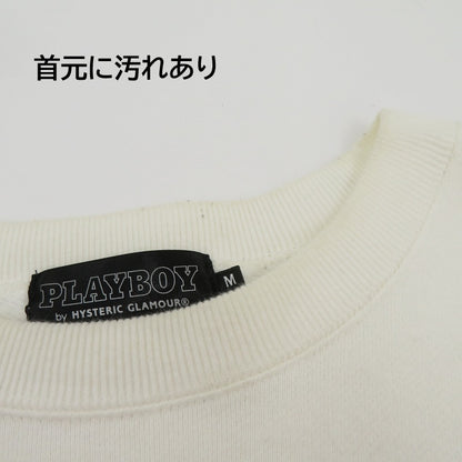 HYSTERIC GLAMOUR | ヒステリックグラマー × PLAY BOY スウェット 02223CS09 ホワイト サイズ：M【瀬戸大橋店】