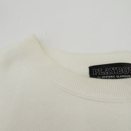 HYSTERIC GLAMOUR | ヒステリックグラマー × PLAY BOY スウェット 02223CS09 ホワイト サイズ：M【瀬戸大橋店】