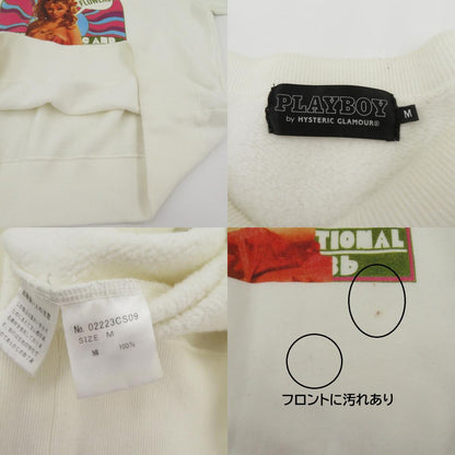 HYSTERIC GLAMOUR | ヒステリックグラマー × PLAY BOY スウェット 02223CS09 ホワイト サイズ：M【瀬戸大橋店】