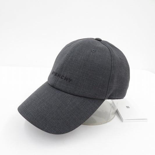 GIVENCHY | ジバンシィ ブランドロゴ キャップ コーティングキャンバス キャップ BPZ022P0VK 067 グレー サイズ：FreeSize【瀬戸大橋店】