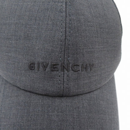 GIVENCHY | ジバンシィ ブランドロゴ キャップ コーティングキャンバス キャップ BPZ022P0VK 067 グレー サイズ：FreeSize【瀬戸大橋店】