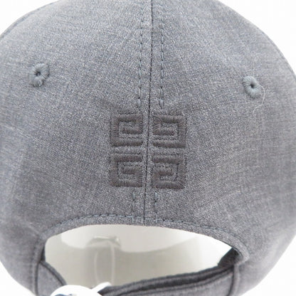 GIVENCHY | ジバンシィ ブランドロゴ キャップ コーティングキャンバス キャップ BPZ022P0VK 067 グレー サイズ：FreeSize【瀬戸大橋店】